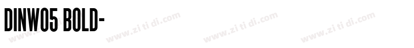 DINW05 BOLD字体转换